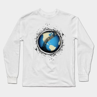 It's A Baseball World Long Sleeve T-Shirt